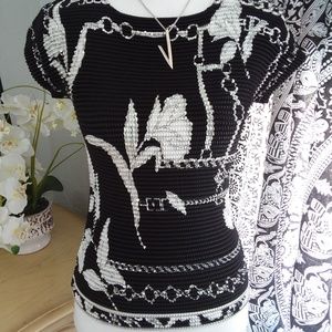 Alberto Makali Sz Sm Black and White with Sequins
